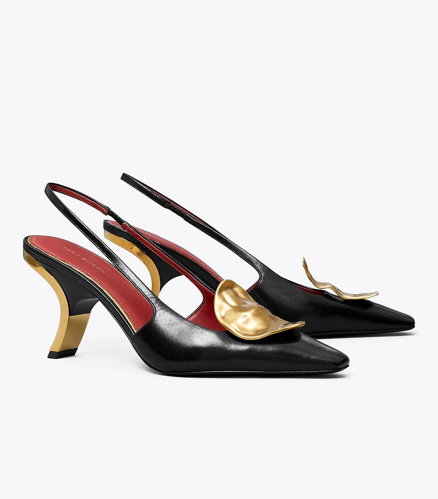 Patos Mismatched Slingback Heel