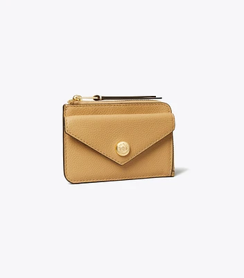 Pebble Envelope Zip Card Case