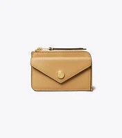 Pebble Envelope Zip Card Case