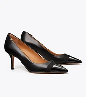 Penelope Grosgrain Cap-Toe Pump