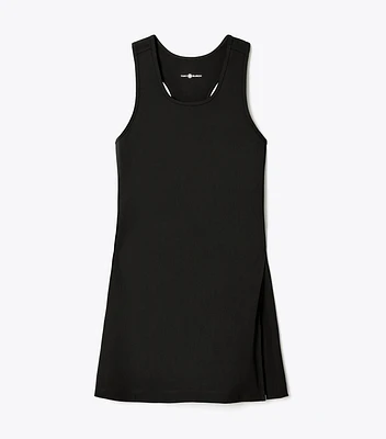 Performance Jersey Side-Slit Tennis Dress