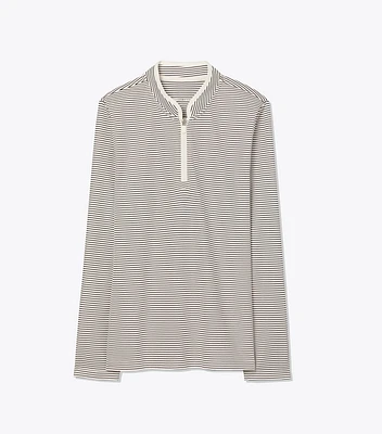 Performance Striped Half-Zip Pullover
