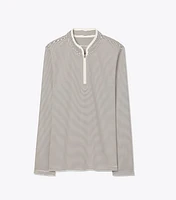 Performance Striped Half-Zip Pullover