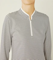Performance Striped Half-Zip Pullover