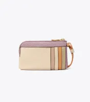 Perry Bombe Color-Block Top-Zip Card Case