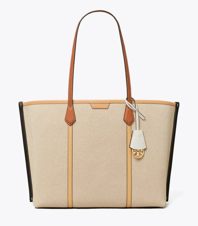 Tory Burch Perry Canvas Triple Compartment Tote