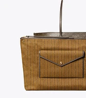 Perry Coated Canvas Tote