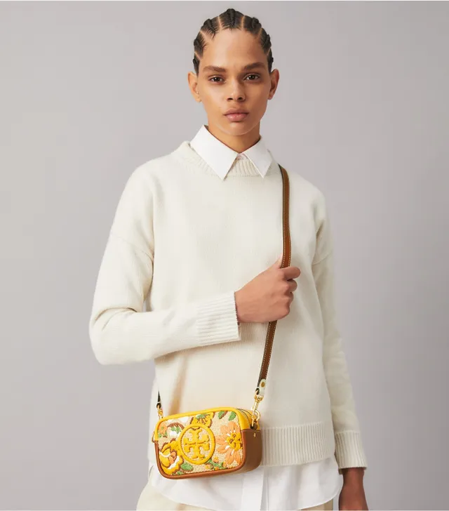 Tory Burch Perry Bombe Patent Whipstitch Mini Bag