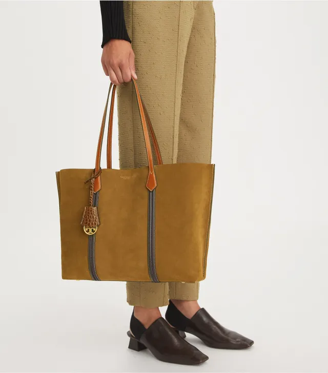 Tory Burch Perry Canvas Triple-Compartment Tote