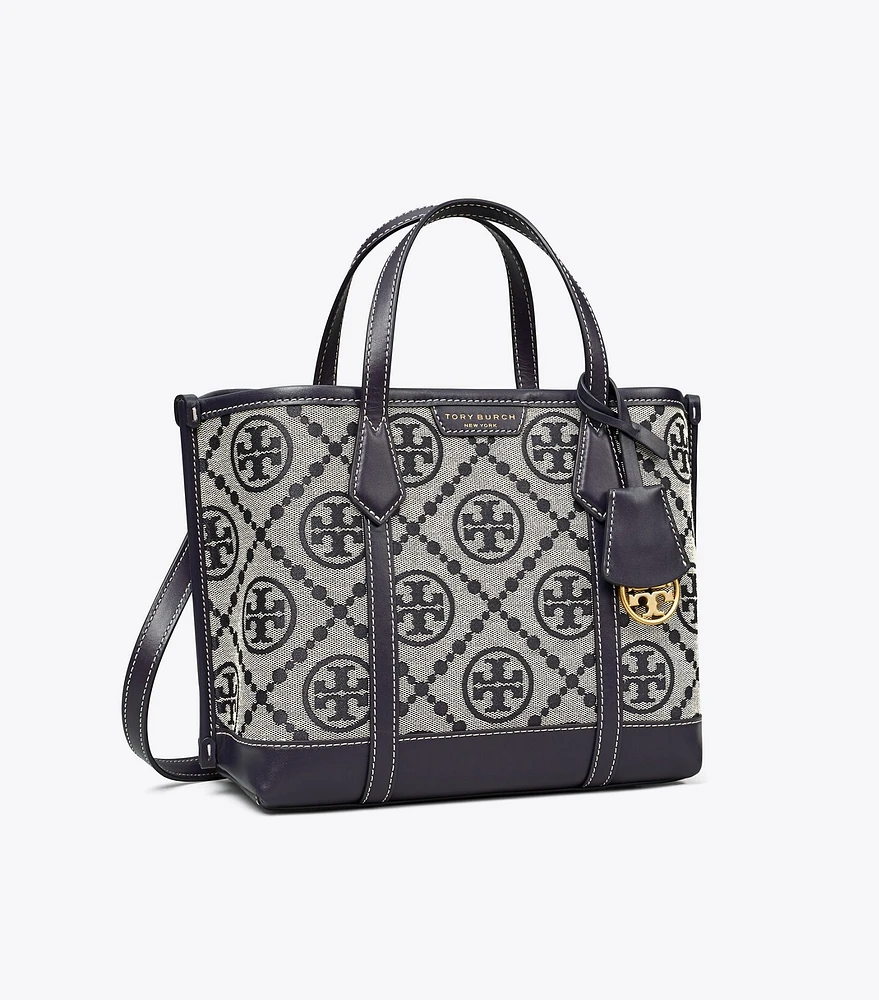 Perry T Monogram Small Triple-Compartment Tote