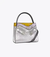 Petite Lee Radziwill Metallic Double Bag