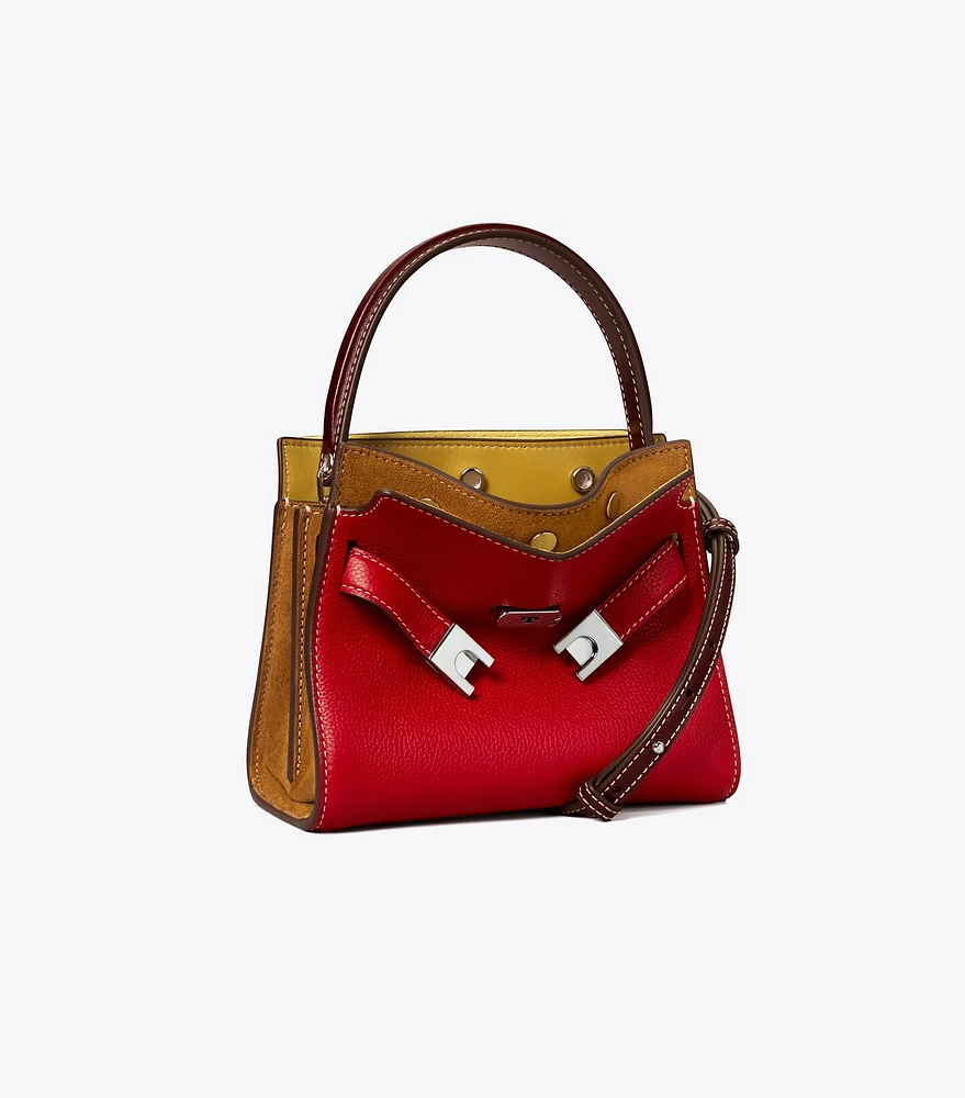 Petite Lee Radziwill Pebbled Double Bag