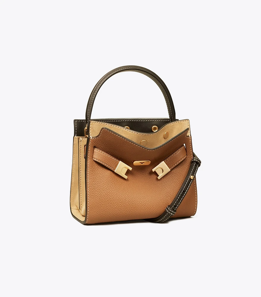 Petite Lee Radziwill Pebbled Double Bag