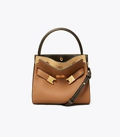 Petite Lee Radziwill Pebbled Double Bag