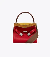 Petite Lee Radziwill Pebbled Double Bag