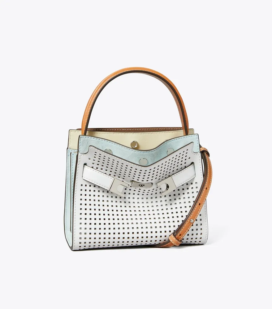 Tory Burch Petite Lee Radziwill Perforated Double Bag