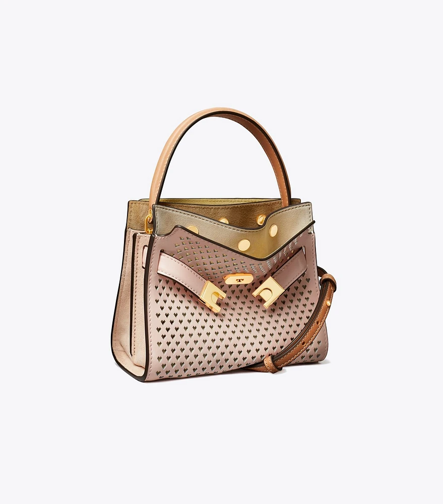 Petite Lee Radziwill Perforated Double Bag