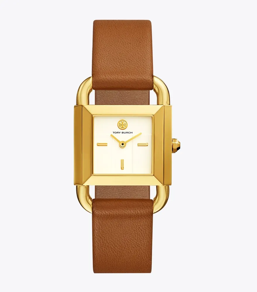 Phipps Watch, Luggage Leather/Gold-Tone, 29 X 41 MM