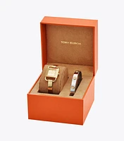 Phipps Watch Gift Set, Two-Tone Stainless Steel/Gold/Ivory, 22 x 31 MM