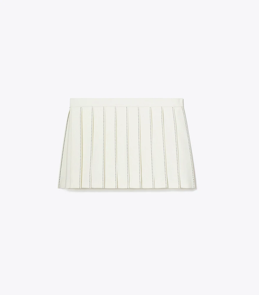 Pickstitch Pleated Skirt
