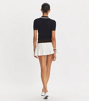 Pickstitch Pleated Skirt