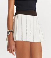 Pickstitch Pleated Skirt