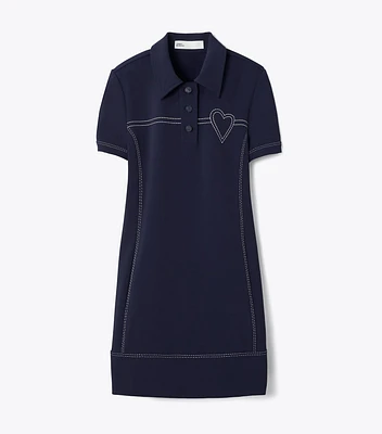Pickstitch Stretch Polo Dress