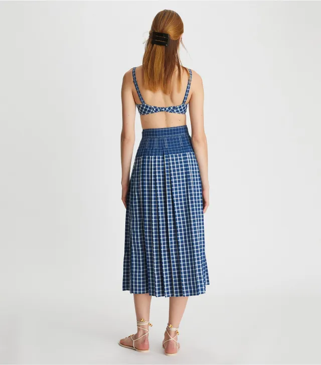 Urban Outfitters Kimchi Blue Perfectly Precious Plaid Bustier Top