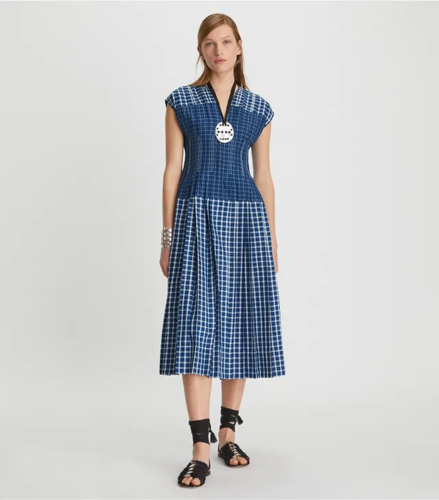 Tory Burch Plaid Silk Claire McCardell Dress