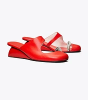 Pierced Mule Wedge