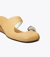 Pierced Mule Wedge