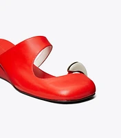 Pierced Mule Wedge