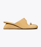 Pierced Mule Wedge