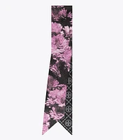 Pixel Flower Ribbon Tie