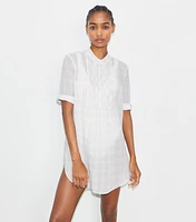 Plaid Cotton Beach Shirt