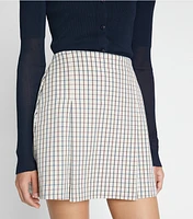 Pleated-Front Twill Golf Skirt