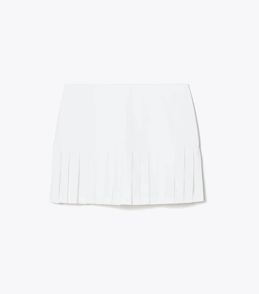 Pleated-Hem Tennis Skirt