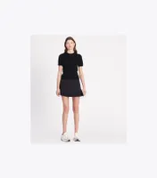 Pleated-Hem Tennis Skirt