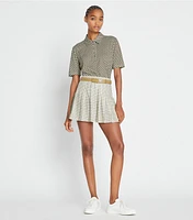 Pleated Printed Tennis Skirt