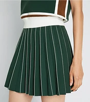 Pleated Tech Knit Skirt