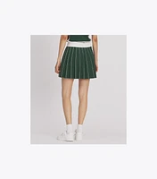 Pleated Tech Knit Skirt