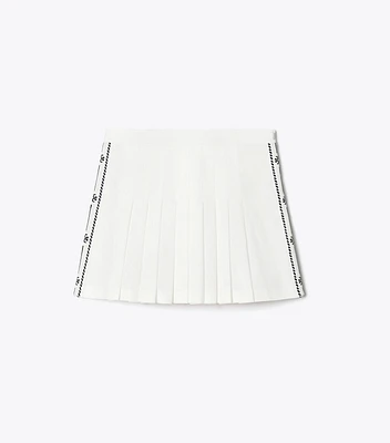 Pleated Twill Tennis Skirt