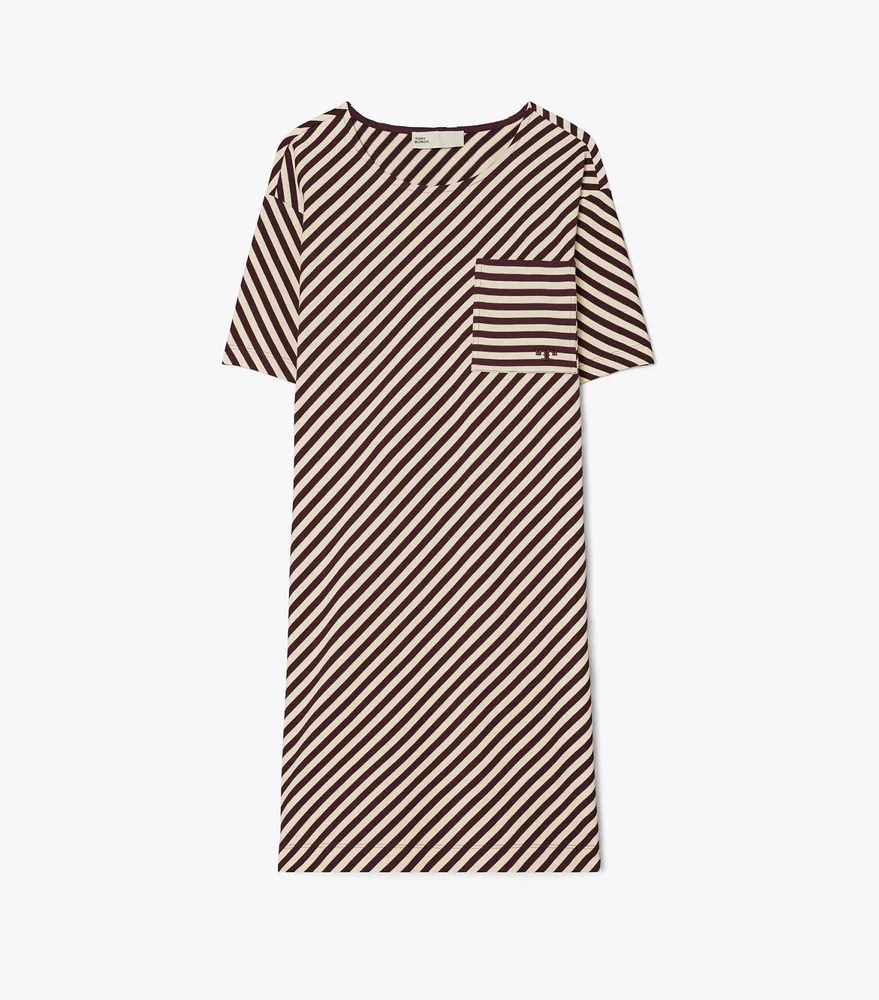 Pocket Stripe T-Shirt Dress