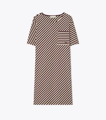 Pocket Stripe T-Shirt Dress