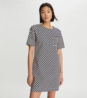 Pocket Stripe T-Shirt Dress