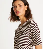 Pocket Stripe T-Shirt Dress