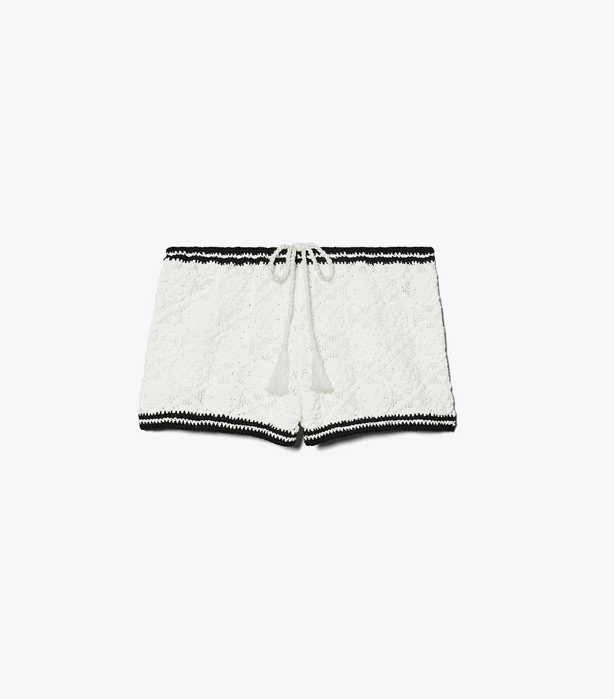 Pointelle Knitted Shorts