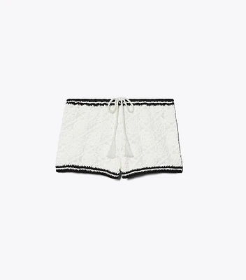 Pointelle Knitted Shorts