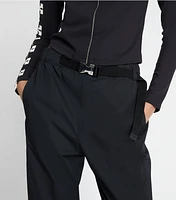 Poplin Belted Jogger