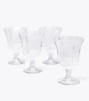 Pressed-Glass Wine Glass, Set of 4